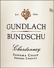 Gundlach Bundschu 2015 Sonoma Coast Chardonnay