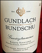 Gundlach Bundschu 2017 Gewurztraminer