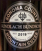 Gundlach Bundschu 2019 Mountain Cuvee