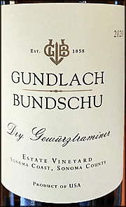 Gundlach Bundschu 2020 Gewurztraminer