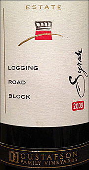 Gustafson 2009 Logging Road Block Syrah