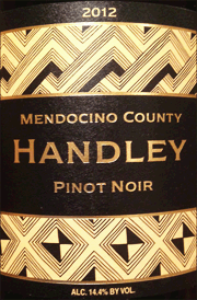 Handley 2012 Mendocino County Pinot Noir