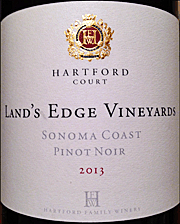 Hartford Court 2013 Lands Edge Vineyards Pinot Noir