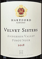 Hartford Court 2018 Velvet Sisters Pinot Noir