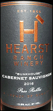 Hearst Ranch 2016 Bunkhouse Cabernet Sauvignon