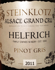 Helfrich 2011 Steinklotz Grand Cru Pinot Gris