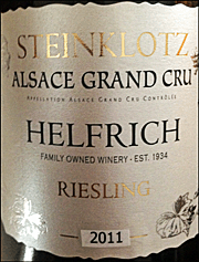 Helfrich 2011 Steinklotz Grand Cru Riesling