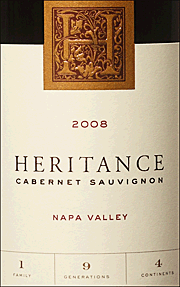 Heritance 2008 Napa Valley Cabernet Sauvignon 
