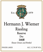Hermann Wiemer 2008 Dry Reserve Riesling