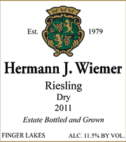 Hermann Wiemer 2011 Dry Riesling
