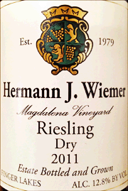 Hermann Wiemer 2011 Magdalena Vineyard Riesling