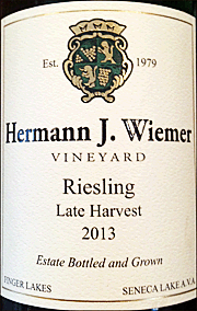 Hermann Wiemer 2013 Late Harvest Riesling
