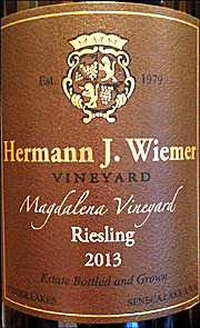 Wiemer 2013 Magdalena Riesling