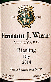 Hermann Wiemer 2014 Dry Riesling