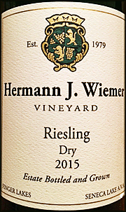 Hermann Wiemer 2015 Dry Riesling