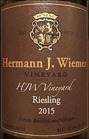Wiemer 2015 HJW Vineyard Riesling