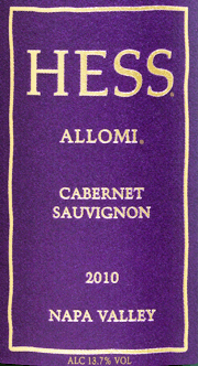 Hess 2010 Allomi Cabernet