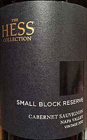Hess Collection 2012 Small Block Reserve Cabernet Sauvignon
