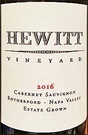 Hewitt Vineyard 2016 Cabernet Sauvignon