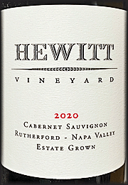 Hewitt Vineyard 2020 Cabernet Sauvignon