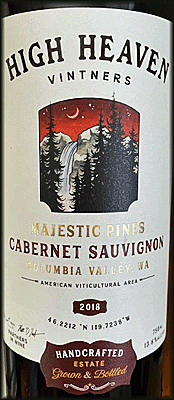 High Heaven 2018 Majestic Pines Cabernet Sauvignon