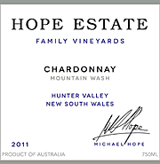 Hope Estate 2011 Mountain Wash Chardonnay