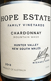 Hope Estate 2013 Mountain Wash Chardonnay