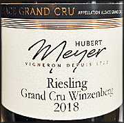 Hubert Meyer 2018 Grand Cru Winzenberg Riesling