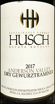 Husch 2017 Gewurztraminer