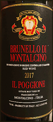 Il Poggione 2017 Brunello di Montalcino