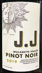 J Christopher 2019 J.J Pinot Noir