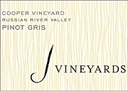 J Vineyards 2010 Cooper Vineyard Pinot Gris