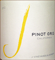 J Vineyards 2012 California Pinot Gris