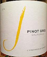 J Vineyards 2014 California Pinot Gris