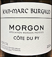 Jean Marc Burgaud 2024 Morgon Cote du Py