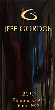 Jeff Gordon 2012 Sonoma Coast Pinot Noir