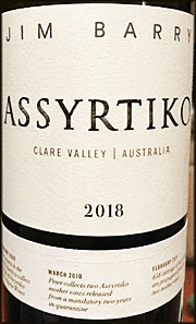 Jim Barry 2018 Assyrtiko