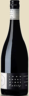 John Duval 2010 Entity Shiraz