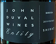John Duval 2019 Entity Shiraz