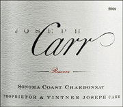 Joseph Carr 2008 Reserve Chardonnay
