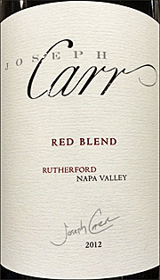 Joseph Carr 2012 Red Blend