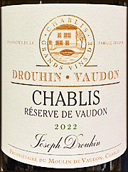 Drouhin Vaudon 2022 Reserve du Vaudon Chablis