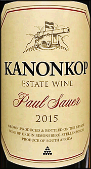 Kanonkop 2015 Paul Sauer Cabernet Sauvignon