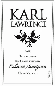 Karl Lawrence 2005 Dr Crane Vineyard Cabernet