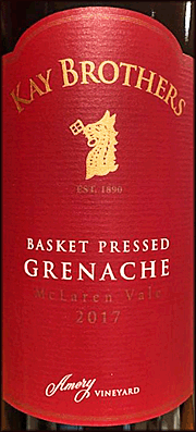 Kay Brothers 2017 Basket Pressed Grenache