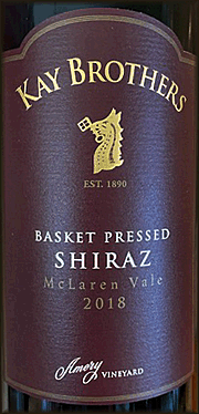 Kay Brothers 2018 Basket Pressed Shiraz