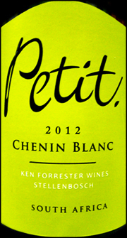 Ken Forrester 2012 Petit Chenin Blanc