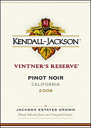 Kendall Jackson 2008 Vintners Reserve Pinot Noir