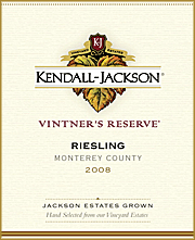 Kendall Jackson 2008 Vintners Reserve Riesling