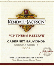 Kendall Jackson 2009 Vintners Reserve Cabernet